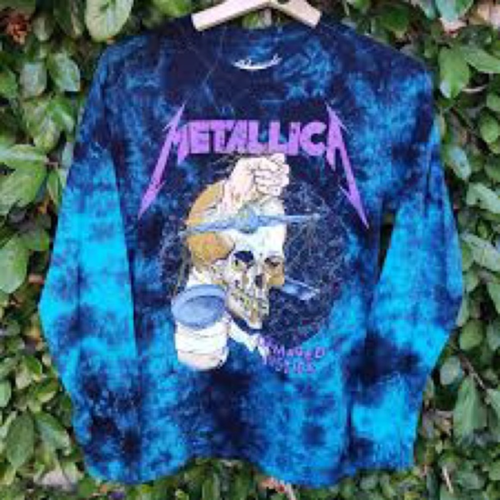Urban outfitters Metallica tie dye long sleeve S